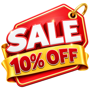 free 10% off discount sales tag