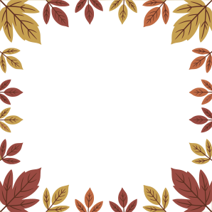 free autumn leaf frame border png transparent image