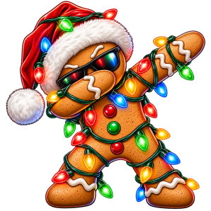 dancing gingerbread man free transparent png design