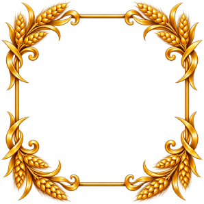 wheat frame border png free design image
