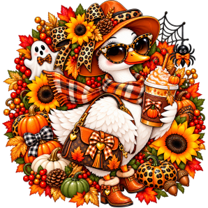 free goose autumn halloween png transparent image