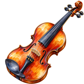 free violin png image design