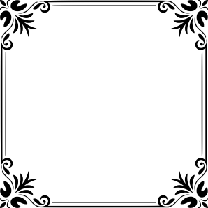 free gothic border frame png image