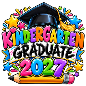 free kindergarten graduate 2027 transparent image