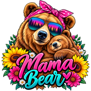 free mama bear png image design