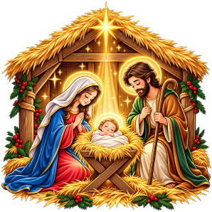 religious nativity scene design free png transparent image
