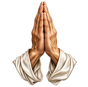 praying hands free png design transparent