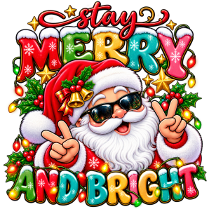merry and bright christmas image transparent png free