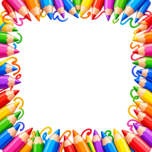 free pencil border frame teacher school png