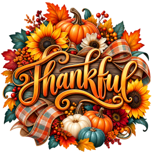 free thankful autumn thanksgiving png design transparent image